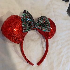 Red & Green Minnie Ears